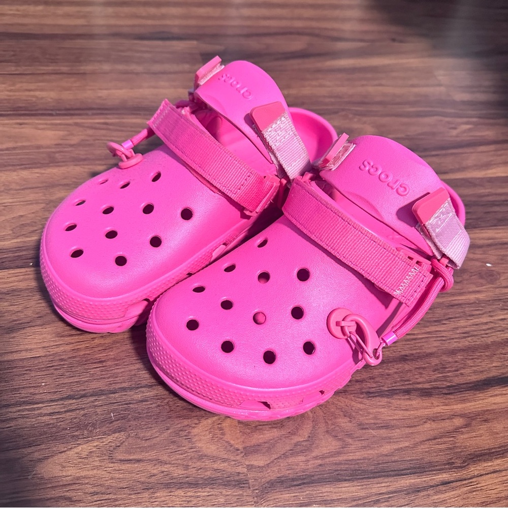 Post Malone Pink Crocs W8